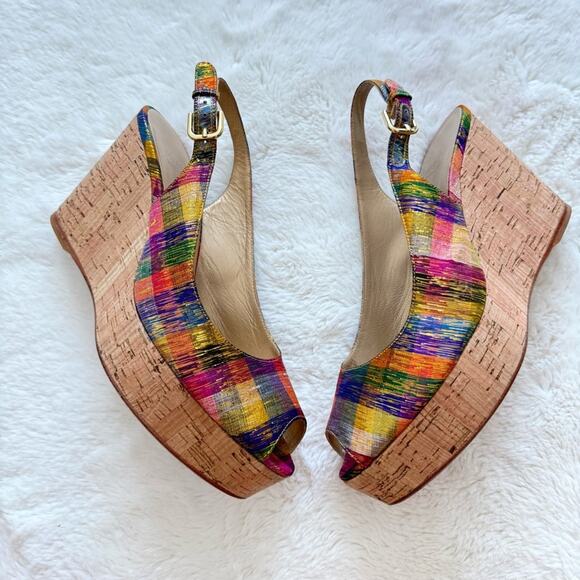 Stuart Weitzman platform women shoes size 8 US Authentic - Picture 1 of 7